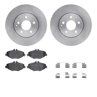 R1 Concepts WFWH1-63123 E- Line Series Brake Rotor W/ Ceramic Brake Pads & Hdw